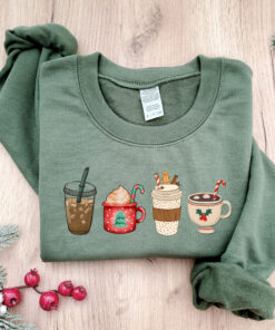 vintage christmas sweatshirt for women funny christmas shirt with coffee design comfortable holiday apparel 2pppk scaled