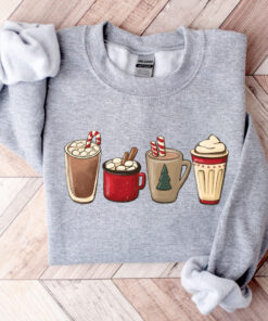 vintage christmas sweatshirt for women funny christmas shirt with coffee design comfortable holiday apparel gzlfn scaled