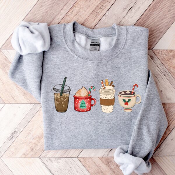 vintage christmas sweatshirt for women funny christmas shirt with coffee design comfortable holiday apparel tgtwf scaled