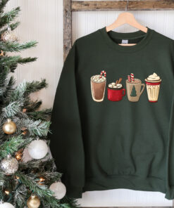 vintage christmas sweatshirt for women funny christmas shirt with coffee design comfortable holiday apparel wbtg4 scaled