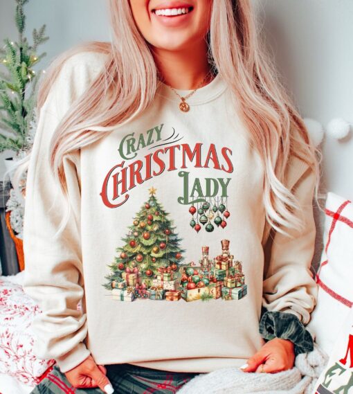 vintage christmas sweatshirt for women funny retro christmas design unique holiday apparel 3mdtf