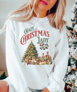 vintage christmas sweatshirt for women funny retro christmas design unique holiday apparel hal7m