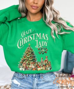 vintage christmas sweatshirt for women funny retro christmas design unique holiday apparel wi1tf