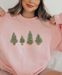 vintage christmas sweatshirt for women funny winter crewneck with christmas tree design comfortable holiday apparel stoeq scaled