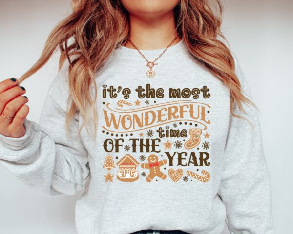 vintage christmas sweatshirt for women funny xmas crewneck with cookie baking design comfortable holiday apparel phkkl