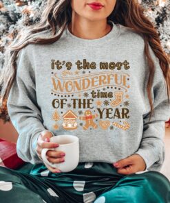 vintage christmas sweatshirt for women funny xmas crewneck with cookie baking design comfortable holiday apparel xkz6n