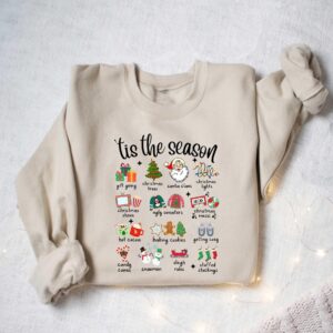 vintage christmas sweatshirt for women holiday apparel featuring fun tis the season design comfortable and stylish winter wear 1l143 scaled