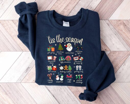 vintage christmas sweatshirt for women holiday apparel featuring fun tis the season design comfortable and stylish winter wear c8oxt scaled