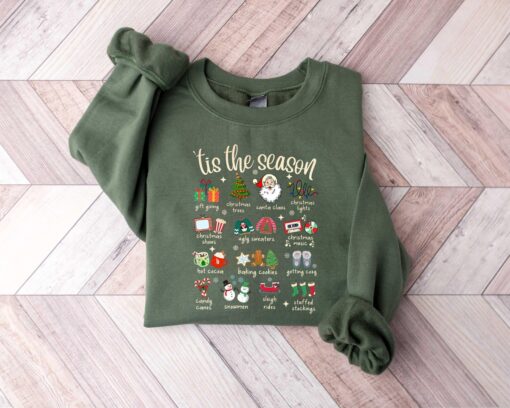 vintage christmas sweatshirt for women holiday apparel featuring fun tis the season design comfortable and stylish winter wear e4ule scaled