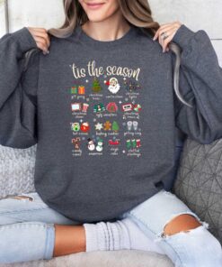 vintage christmas sweatshirt for women holiday apparel featuring fun tis the season design comfortable and stylish winter wear ifp1a scaled