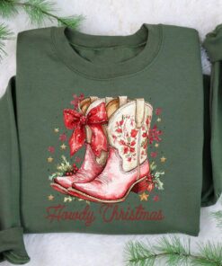 vintage christmas sweatshirt for women howdy design with country girl theme western style hoodie for holiday celebrations aopok scaled