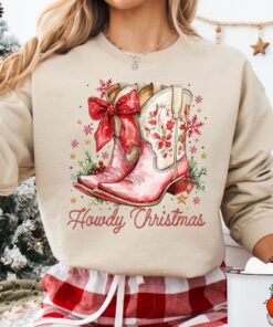 vintage christmas sweatshirt for women howdy design with country girl theme western style hoodie for holiday celebrations ftfpy scaled