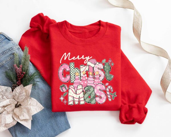 vintage christmas sweatshirt for women merry christmas design soft and comfortable holiday apparel m5b4g