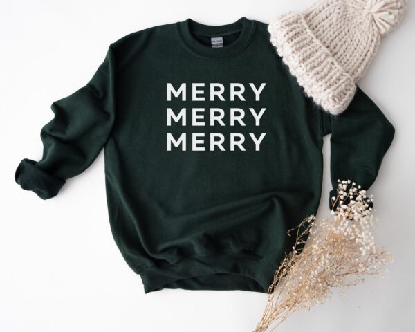 vintage christmas sweatshirt for women merry crewneck with minimal design comfortable holiday apparel ar5at