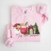 vintage christmas sweatshirt for women pink holiday sweater with fun design ideal for festive gatherings and celebrations uclg8