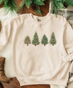 vintage christmas sweatshirt for women plus size crewneck design with festive christmas tree print zsyak scaled