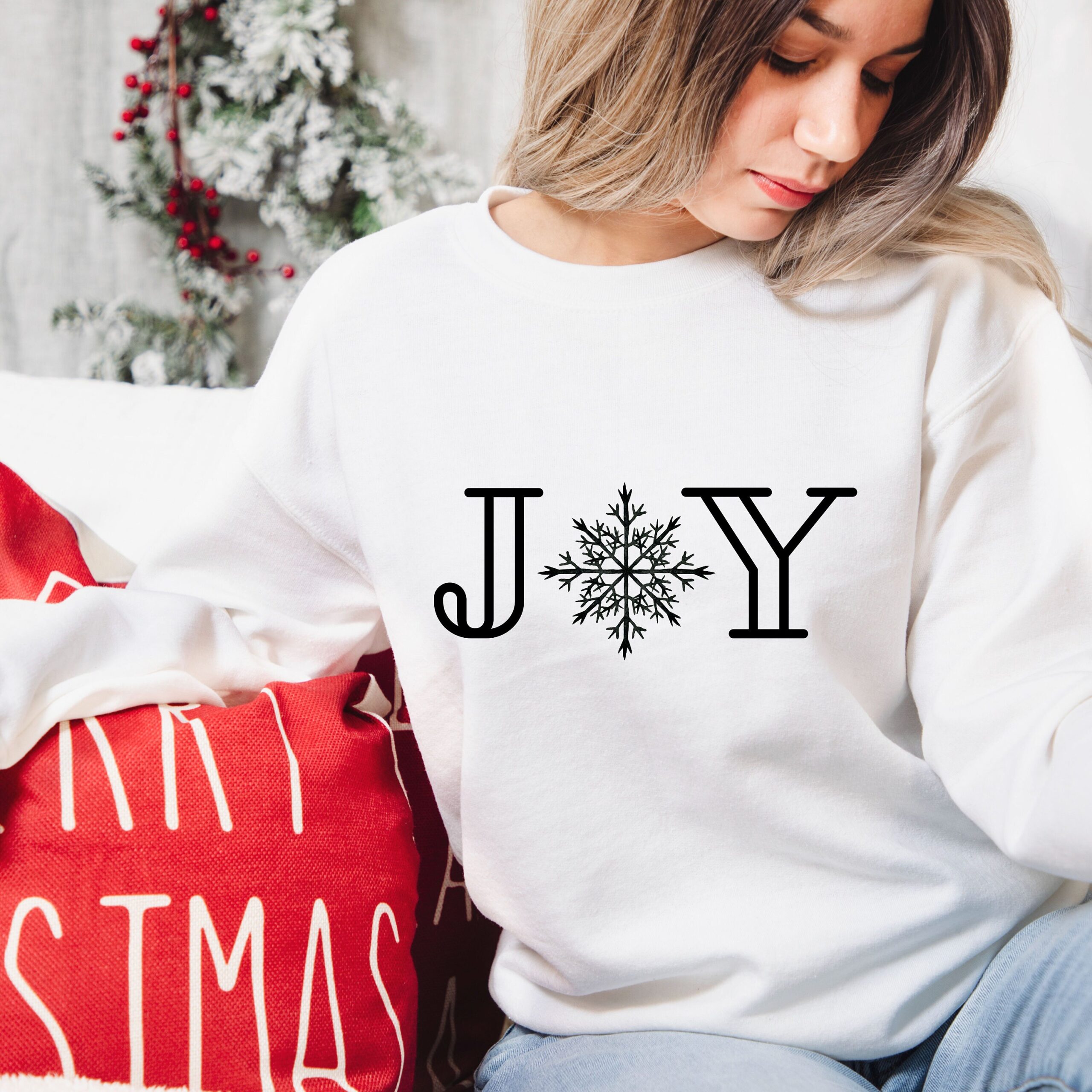 vintage christmas sweatshirt for women plus size with snowflake design unisex holiday style for winter celebrations jvltl scaled