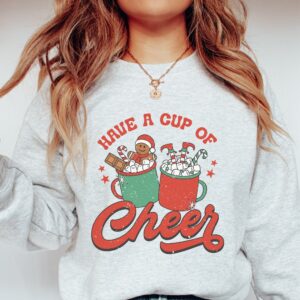 vintage christmas sweatshirt for women retro crewneck design comfortable fit perfect for holiday celebrations yp2fc