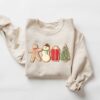 vintage christmas sweatshirt for women retro crewneck with fun holiday design comfortable xmas top fkitf