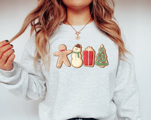 vintage christmas sweatshirt for women retro crewneck with fun holiday design comfortable xmas top vq4ck