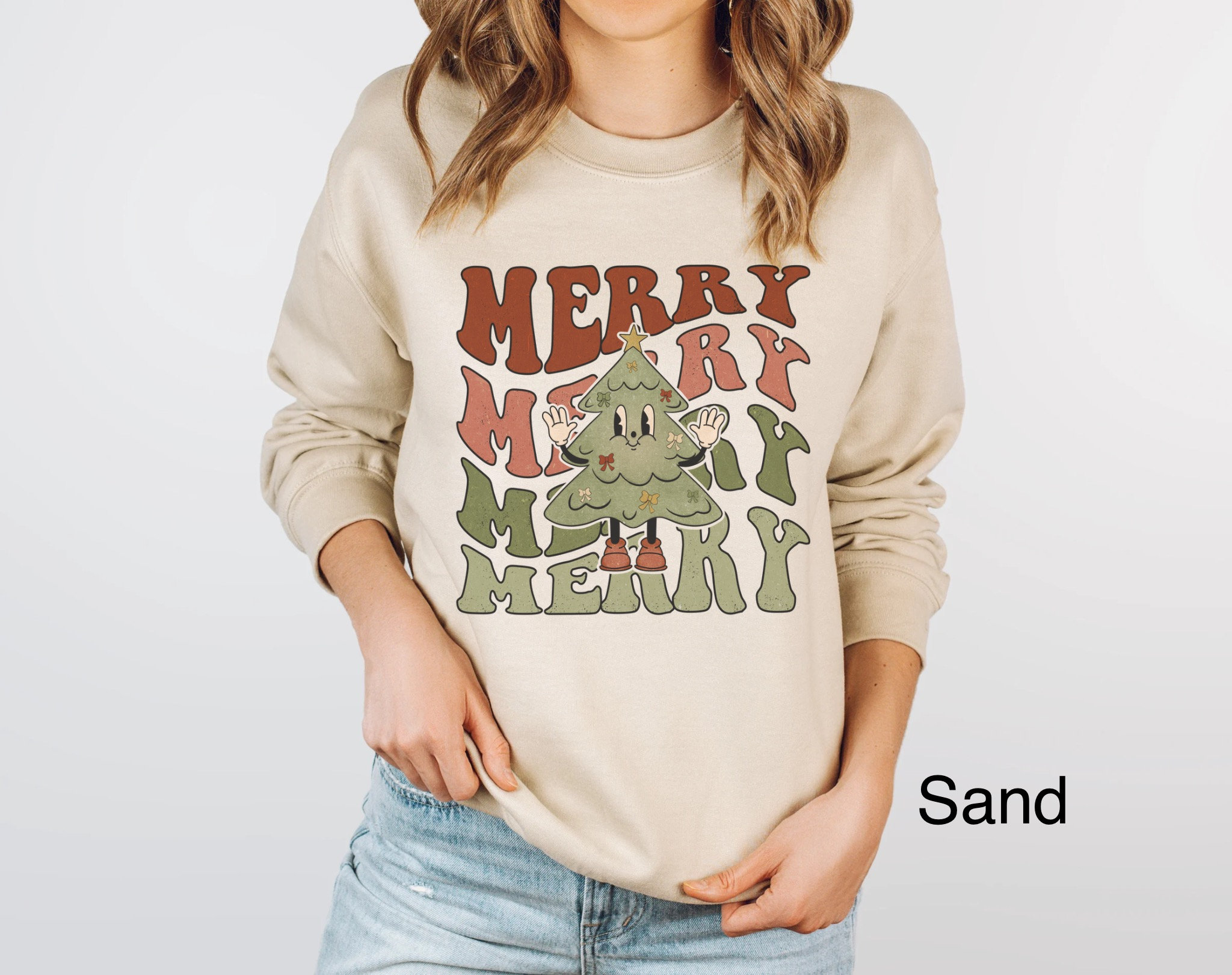 Vintage Christmas Sweatshirt for Women Retro Design with Vintage Christmas Tree Print Oversized Holiday Top for Xmas Parties 5 vintage christmas sweatshirt for women retro design with vintage christmas tree print oversized holiday top for xmas parties 6vi14