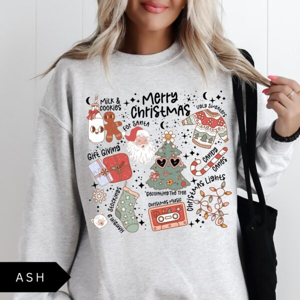 vintage christmas sweatshirt for women retro holiday sweater with trendy merry christmas design comfortable and stylish apparel qss8k