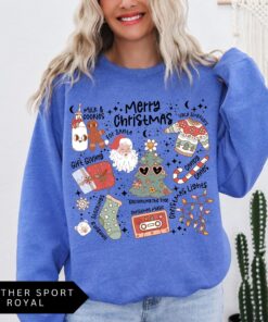 vintage christmas sweatshirt for women retro holiday sweater with trendy merry christmas design comfortable and stylish apparel xkqgr