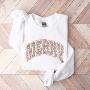 vintage christmas sweatshirt for women retro merry crewneck varsity style soft comfortable fabric ideal for holiday celebrations aaqks