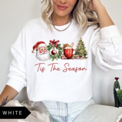 Vintage Christmas Sweatshirt for Women Retro Santa Design Trendy Holiday Apparel 11 vintage christmas sweatshirt for women retro santa design trendy holiday apparel bg0lg