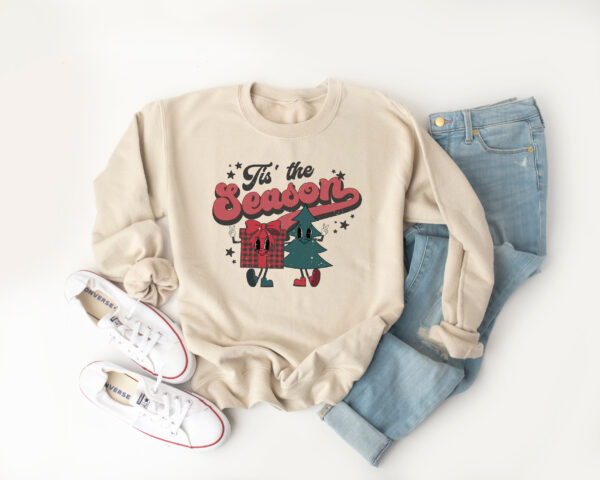 vintage christmas sweatshirt for women retro xmas crewneck with trendy design comfortable and fun holiday apparel ycm3z