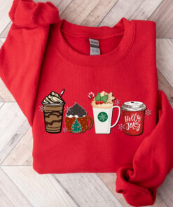 vintage christmas sweatshirt for women trendy holiday sweater with cute christmas coffee design xvyfi