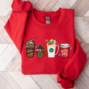 vintage christmas sweatshirt for women trendy holiday sweater with cute christmas coffee design xvyfi