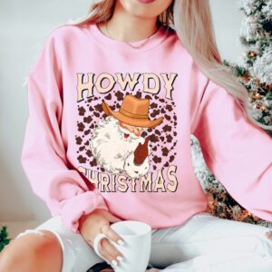 vintage christmas sweatshirt for women western style with cowgirl design perfect for country holiday gatherings and festive outfits cp1gh scaled