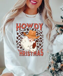 vintage christmas sweatshirt for women western style with cowgirl design perfect for country holiday gatherings and festive outfits mutvu