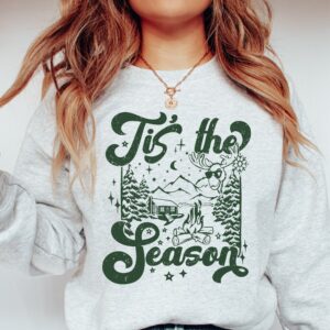 vintage christmas sweatshirt for women winter crewneck with fun holiday design comfortable and stylish xmas top gs8al