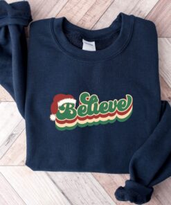 vintage christmas sweatshirt for women with believe and merry bright design comfortable crewneck style for holiday wear qgiqb scaled