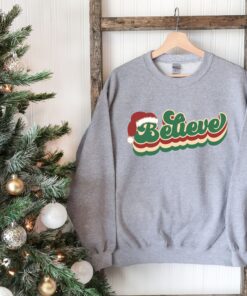 vintage christmas sweatshirt for women with believe and merry bright design comfortable crewneck style for holiday wear w8t7u scaled