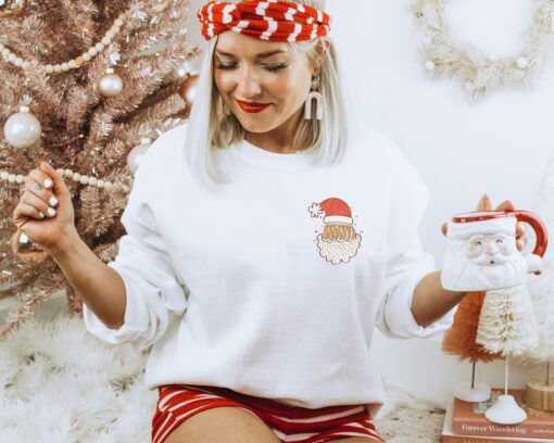 vintage christmas sweatshirt for women with believe detail retro design and cute crewneck style 6qhrq