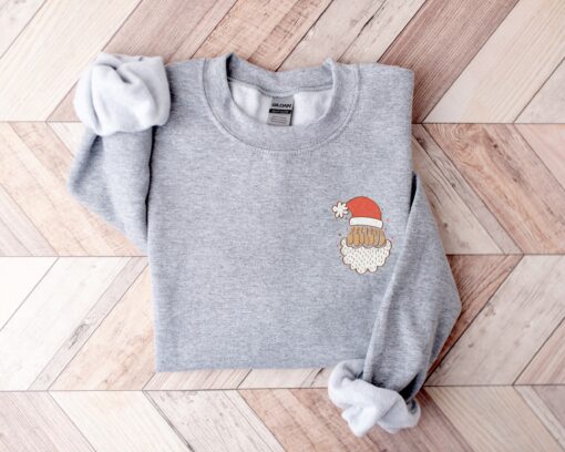 vintage christmas sweatshirt for women with believe detail retro design and cute crewneck style