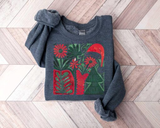 vintage christmas sweatshirt for women with bible verse design and boho style ankq3