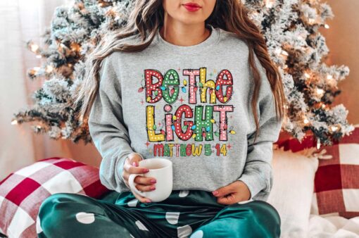 vintage christmas sweatshirt for women with bible verse design and religious theme uhw80