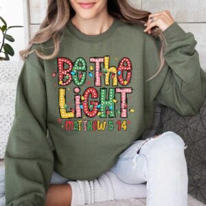 vintage christmas sweatshirt for women with bible verse design and religious theme vpssx