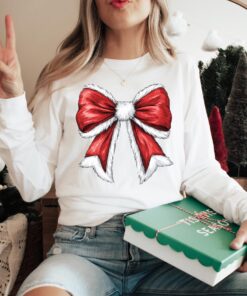 vintage christmas sweatshirt for women with bow design long sleeve shirt for christmas 2024 celebrations a7rtb scaled