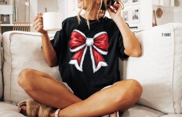 vintage christmas sweatshirt for women with bow design long sleeve shirt for christmas 2024 celebrations ke9es scaled