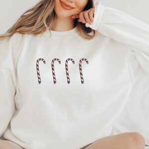 vintage christmas sweatshirt for women with candy cane design plus size crewneck holiday apparel aexyv