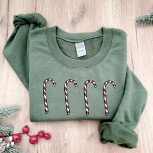 vintage christmas sweatshirt for women with candy cane design plus size crewneck holiday apparel mdmie