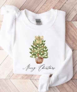 vintage christmas sweatshirt for women with christmas tree design and comfortable crewneck style for winter wear epmlt scaled