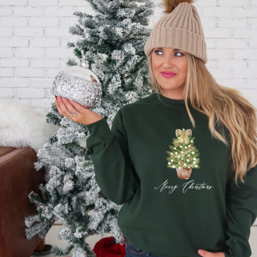 vintage christmas sweatshirt for women with christmas tree design and comfortable crewneck style for winter wear mqkrg scaled