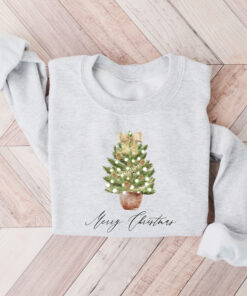 vintage christmas sweatshirt for women with christmas tree design and comfortable crewneck style for winter wear vu81o scaled