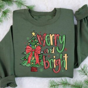 vintage christmas sweatshirt for women with cute bow design family holiday hoodie for fun celebrations and seasonal comfort ocwlr